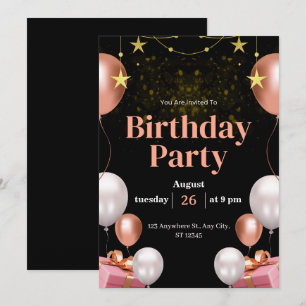 Editable Birthday Party Invitation – Personalized