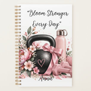 Editable Bloom Stronger Every Day Planner