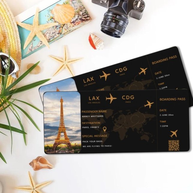 Editable Boarding Pass Template (Creator Uploaded)