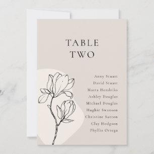 EDITABLE Boho Floral Table Number 