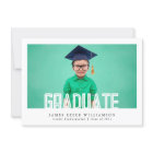 Editable Bold Photo Kindergarten Graduation