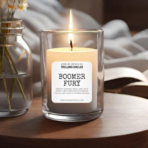 Editable Boomer Humour Candle Labels