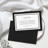 Editable Border Colour Wedding Details