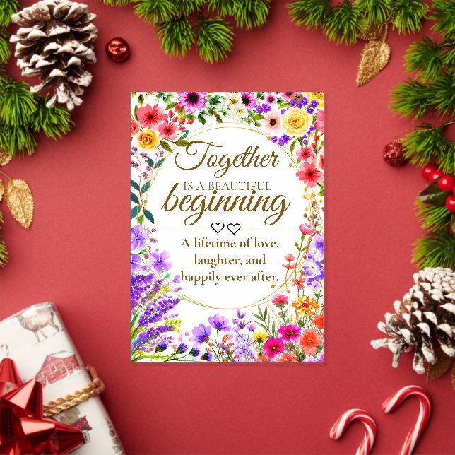 Editable Botanical Wedding Invitation Card (Insitu (Holiday))