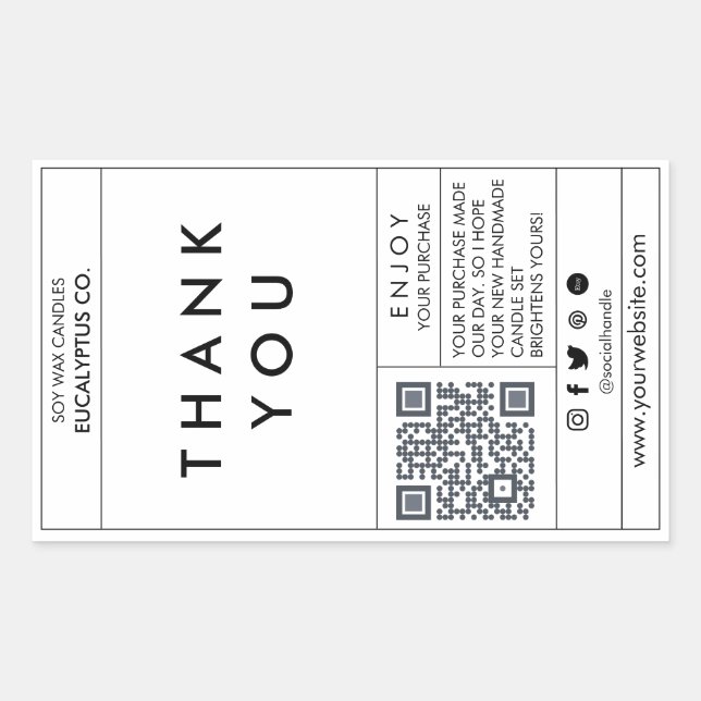 Editable Box Seal Label  Box Sticker Template (Front)