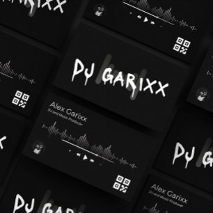 Editable Business Card DJ Music Producer