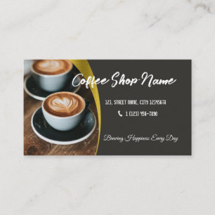 Editable Business Loyalty Punch Card Coffee Cafe