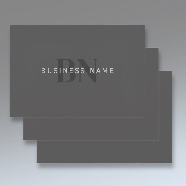Editable Business Name (or any other text) Grey Wrapping Paper Sheet (Creator Uploaded)
