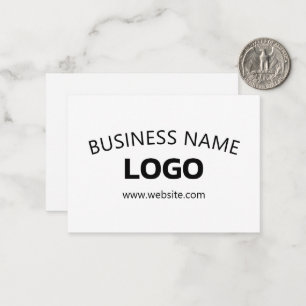 Editable Business Name, Website & Uploaded Logo Card