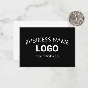 Editable Business Name, Website & Uploaded Logo Card