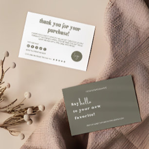 Editable Business Thank You Card