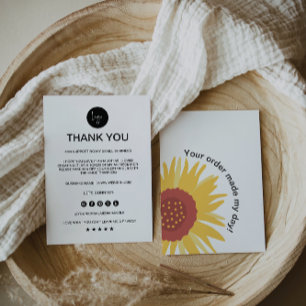 Editable Business Thank You Card,