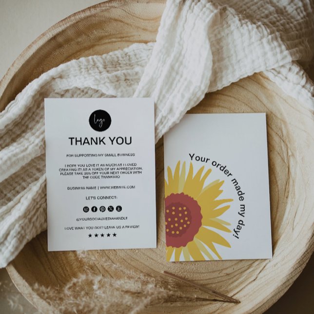 Editable Business Thank You Card, (Editable Business Thank You Card,)