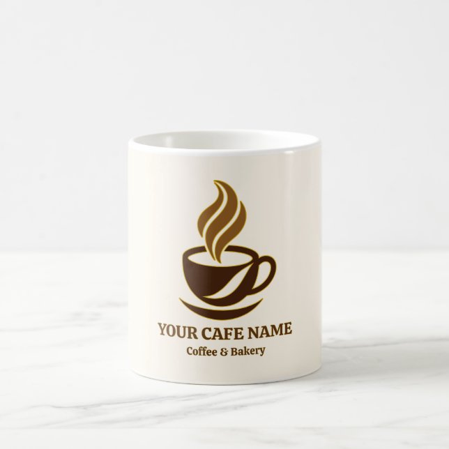 Editable Cafe Opening Coffee Mug Design (Center)