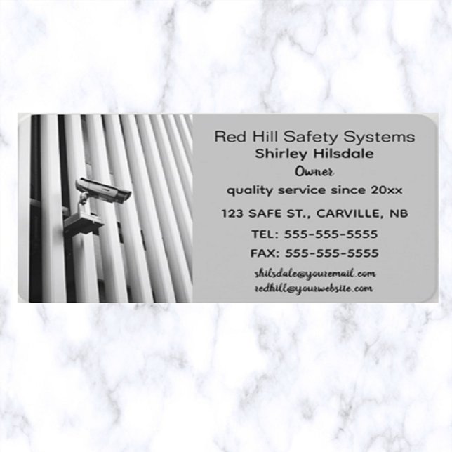 Editable Camera Home Security Business Card (Creator Uploaded)