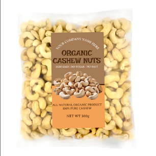 Editable Cashew Nuts Custom Label Set