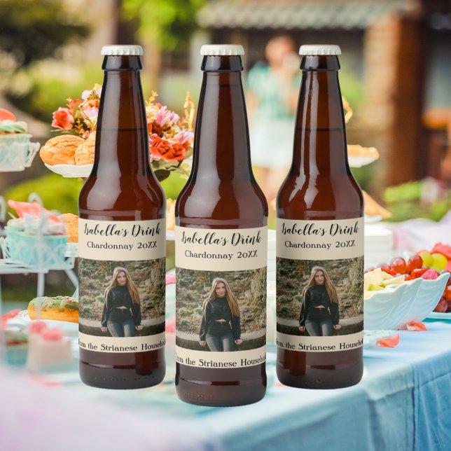 Editable Causal Tan | Photo | Wine Label (Creator Uploaded)
