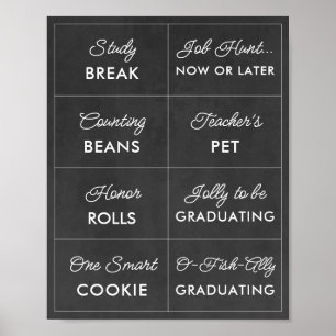 Editable Chalkboard Graduation Candy Bar Signs