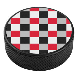 Editable chequerboard pattern hockey puck