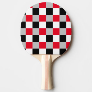Editable chequerboard pattern ping pong paddle