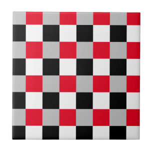 Editable chequerboard pattern tile