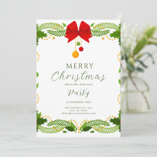 Editable Christmas House Party girls night Holiday Invitation