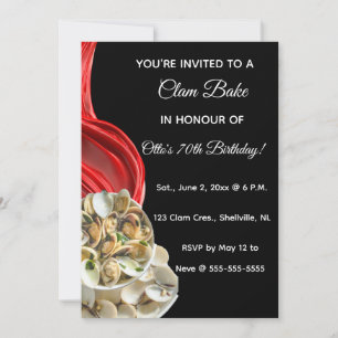 Editable Clam Bake Invitations