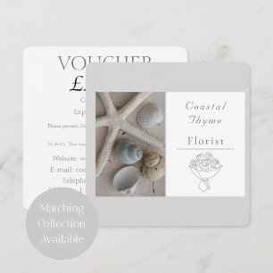 Editable Coastal Florist Branding Logo Template