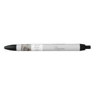 Editable Coastal Florist Branding Logo Template Black Ink Pen