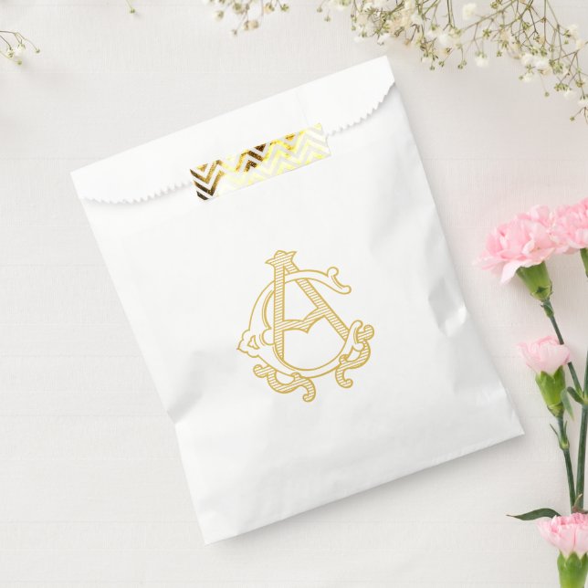 EDITABLE COLOR AC Monogram CA Logo Favour Bag (Sealed)