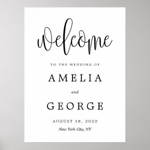 Editable COLOR and SIZE Welcome Sign LCC