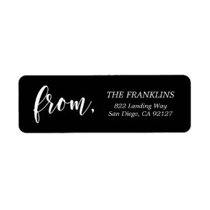 EDITABLE COLOR Classic Modern Address Labels