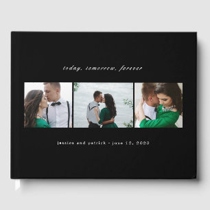 EDITABLE COLOR Clean Collage Wedding Guestbook