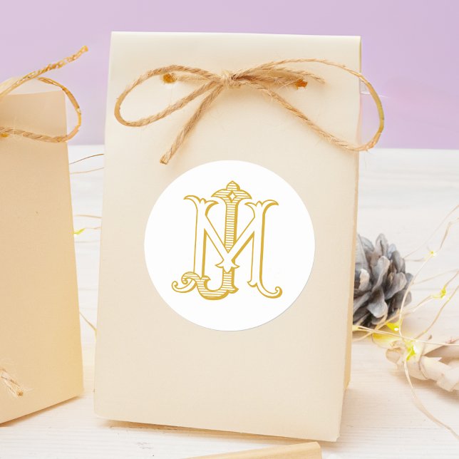 EDITABLE COLOR JM Monogram MJ Monogram Stickers (Creator Uploaded)