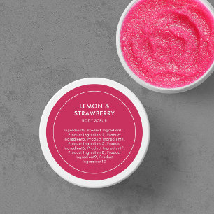 Editable Color Modern List of Ingredients Label