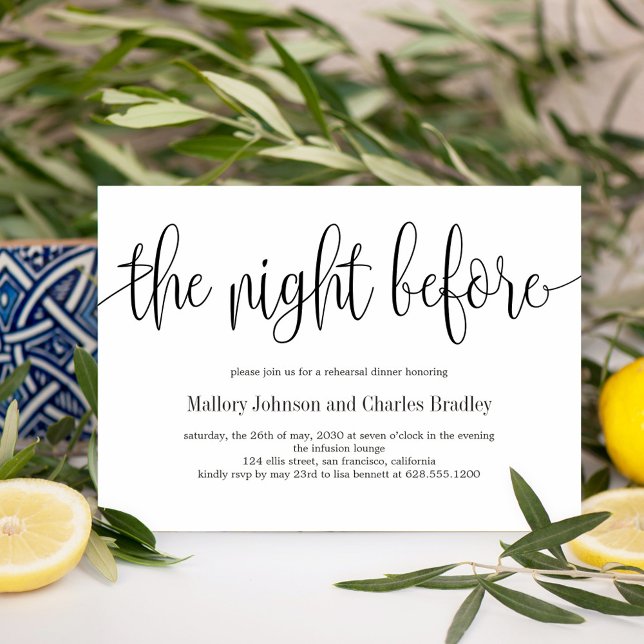 EDITABLE COLOR Rehearsal Dinner Invitation LCC (Creator Uploaded)