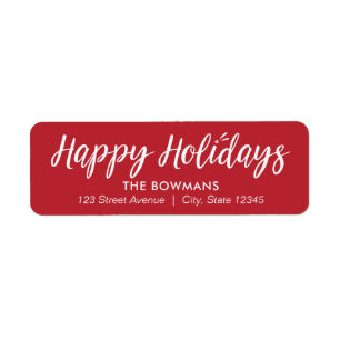 EDITABLE COLOR Splendid Season Holiday Address