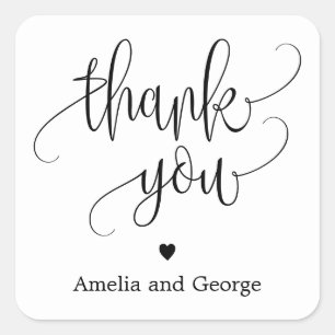 EDITABLE COLOR Thank You Favour Stickers #LCC