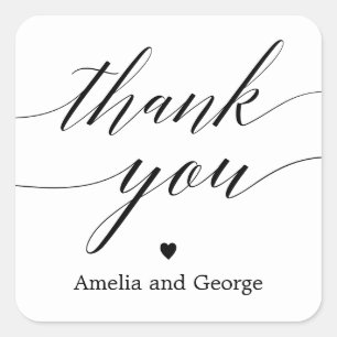 EDITABLE COLOR Thank You Favour Stickers #MSC