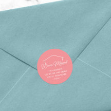 EDITABLE COLOR We've Moved House Return Address