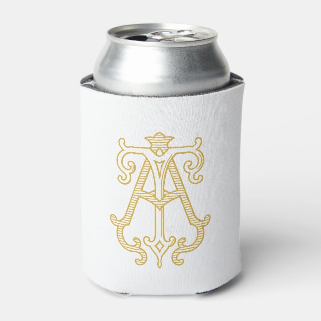 EDITABLE COLORS AT Monogram TA Monogram Cosy Can Cooler (Can Front)