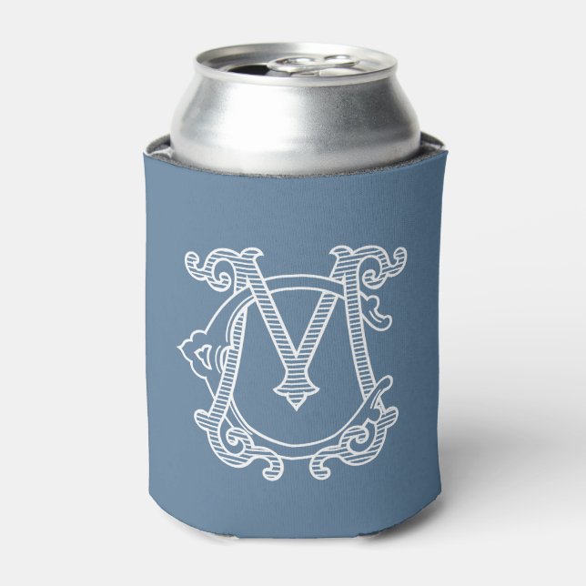 EDITABLE COLORS CM Monogram MC Monogram Cosy Can Cooler (Can Front)