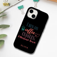 EDITABLE COLORS Coffee, cuddles and Canine Love