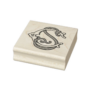 EDITABLE COLORS CS Monogram SC Monogram Ink Stamp