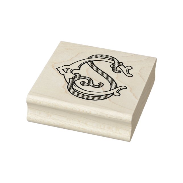 EDITABLE COLORS CS Monogram SC Monogram Ink Stamp (Stamp)