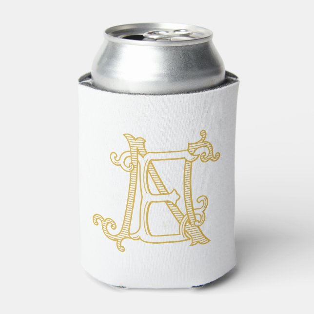 EDITABLE COLORS EN Monogram NE Monogram Cosy Can Cooler (Can Front)