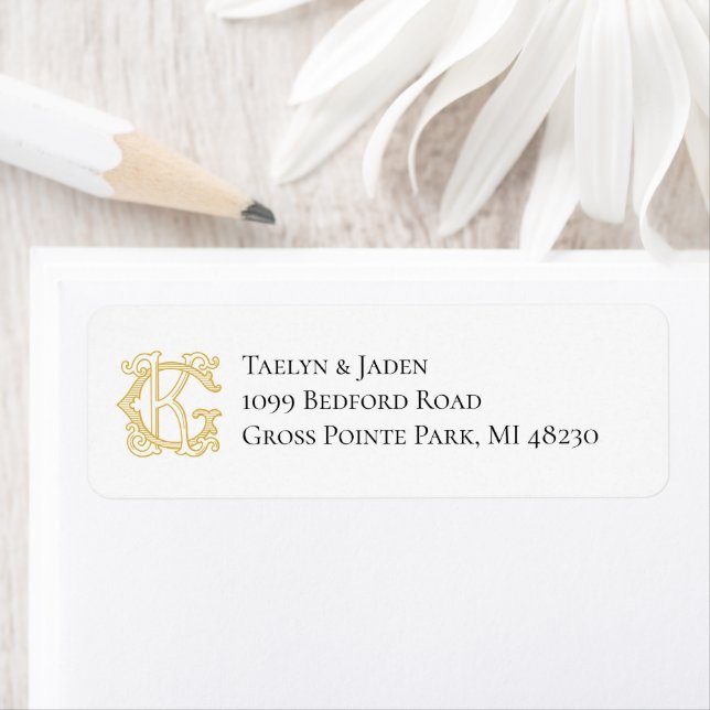 EDITABLE COLORS GK Monogram KG Monogram Label (Insitu)