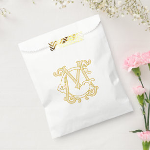 EDITABLE COLORS GM Monogram MG Logo Favour Bag