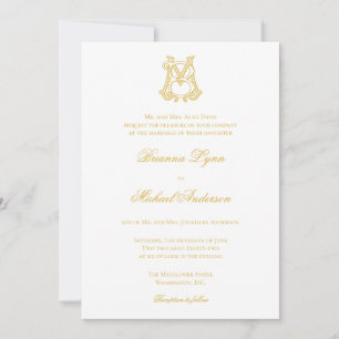 EDITABLE COLORS MB Monogram BM Monogram Invitation