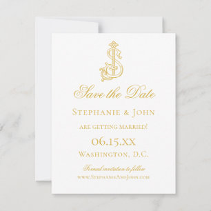 EDITABLE COLORS SJ Monogram JS Monogram Invitation